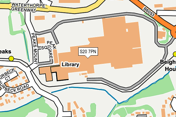 S20 7PN map - OS OpenMap – Local (Ordnance Survey)