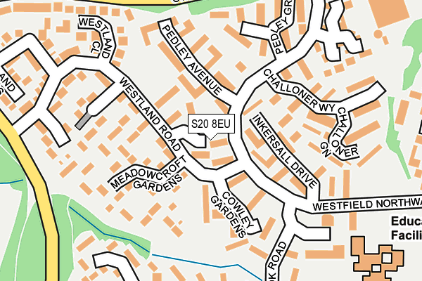 S20 8EU map - OS OpenMap – Local (Ordnance Survey)