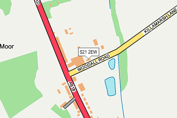 S21 2EW map - OS OpenMap – Local (Ordnance Survey)