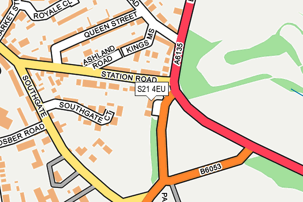 S21 4EU map - OS OpenMap – Local (Ordnance Survey)