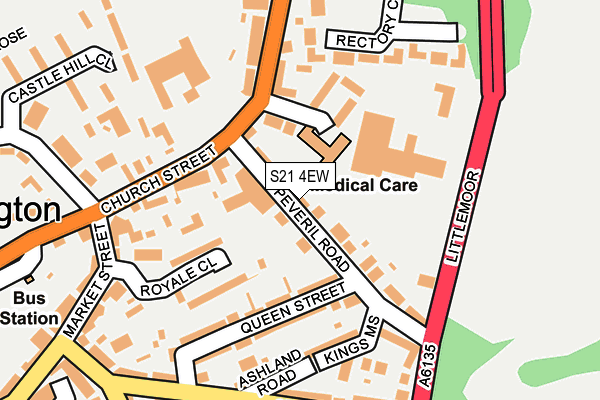 S21 4EW map - OS OpenMap – Local (Ordnance Survey)