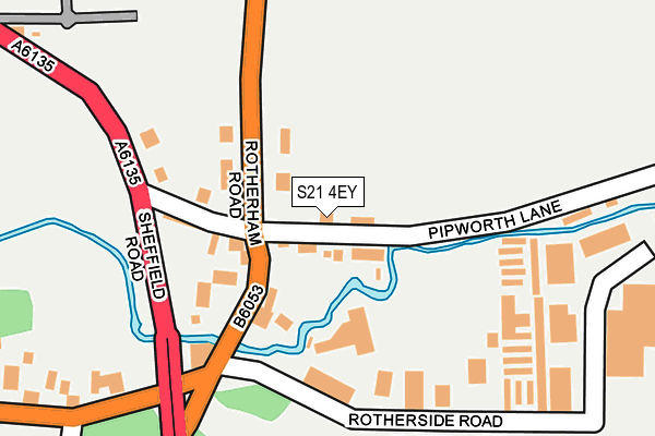 S21 4EY map - OS OpenMap – Local (Ordnance Survey)