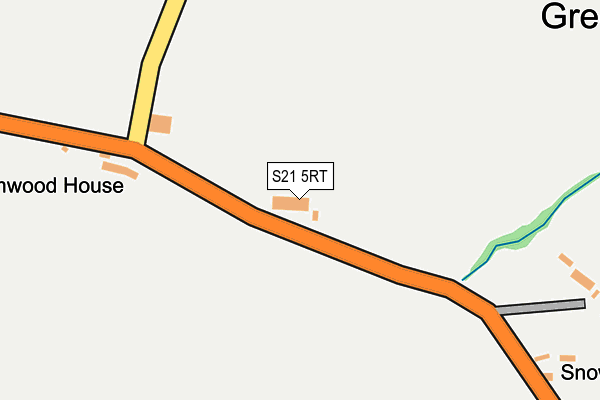 S21 5RT map - OS OpenMap – Local (Ordnance Survey)