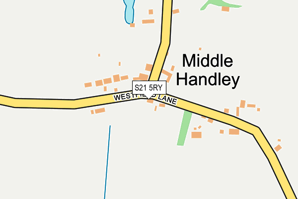 S21 5RY map - OS OpenMap – Local (Ordnance Survey)