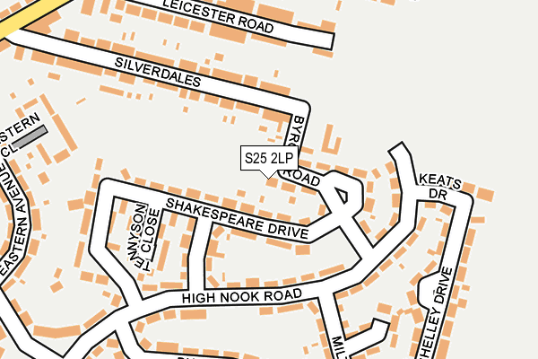 S25 2LP map - OS OpenMap – Local (Ordnance Survey)