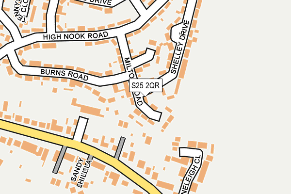 S25 2QR map - OS OpenMap – Local (Ordnance Survey)