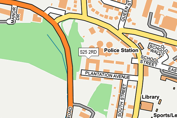 S25 2RD map - OS OpenMap – Local (Ordnance Survey)