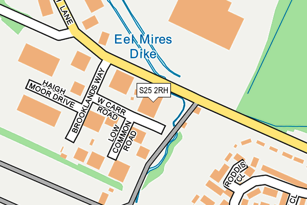 S25 2RH map - OS OpenMap – Local (Ordnance Survey)