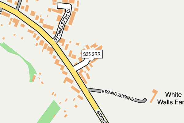 S25 2RR map - OS OpenMap – Local (Ordnance Survey)