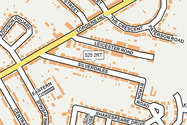 S25 2RT map - OS OpenMap – Local (Ordnance Survey)