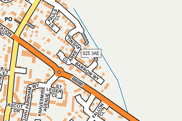 S25 3AE map - OS OpenMap – Local (Ordnance Survey)