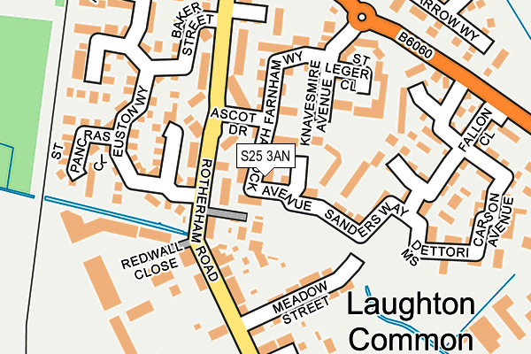 S25 3AN map - OS OpenMap – Local (Ordnance Survey)