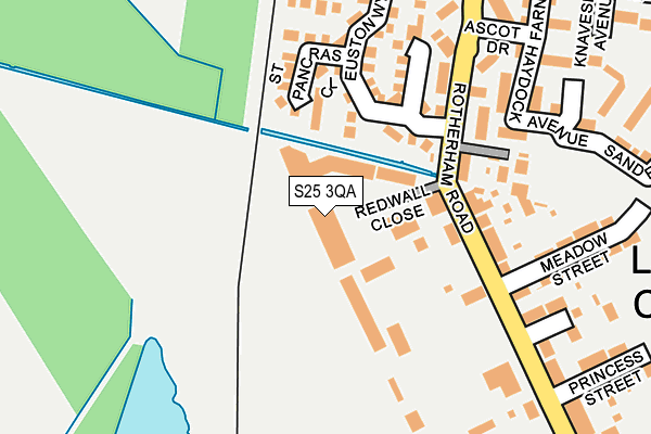 S25 3QA map - OS OpenMap – Local (Ordnance Survey)