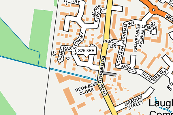 S25 3RR map - OS OpenMap – Local (Ordnance Survey)