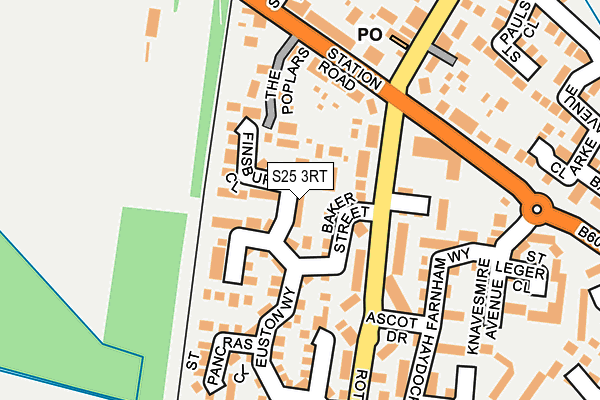 S25 3RT map - OS OpenMap – Local (Ordnance Survey)