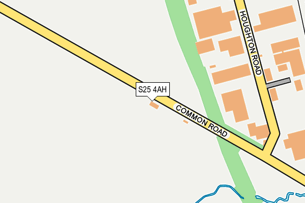 S25 4AH map - OS OpenMap – Local (Ordnance Survey)