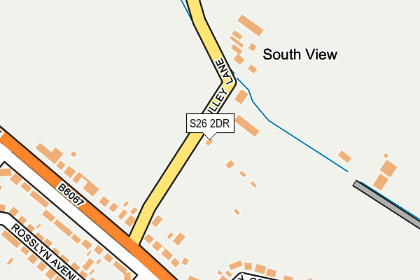 S26 2DR map - OS OpenMap – Local (Ordnance Survey)