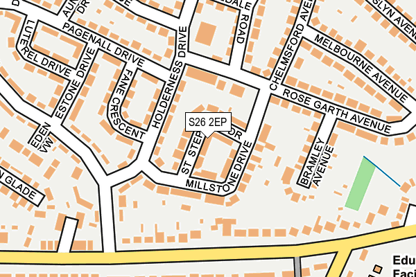 S26 2EP map - OS OpenMap – Local (Ordnance Survey)