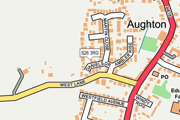 S26 3RG map - OS OpenMap – Local (Ordnance Survey)