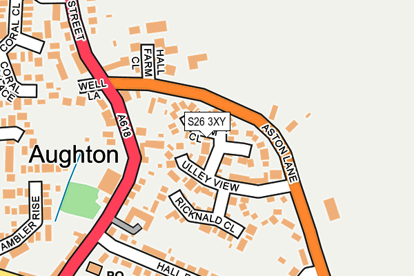 S26 3XY map - OS OpenMap – Local (Ordnance Survey)