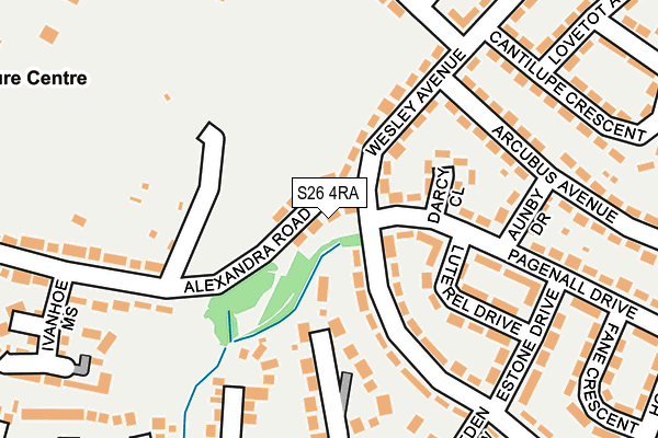 S26 4RA map - OS OpenMap – Local (Ordnance Survey)