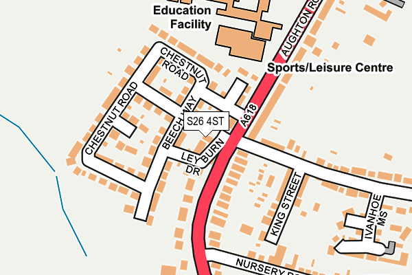 S26 4ST map - OS OpenMap – Local (Ordnance Survey)