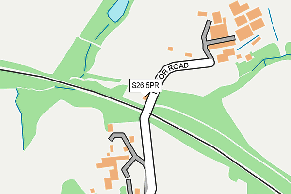 S26 5PR map - OS OpenMap – Local (Ordnance Survey)