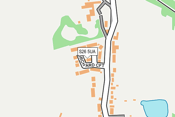 S26 5UA map - OS OpenMap – Local (Ordnance Survey)