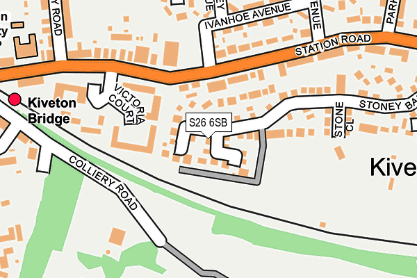 S26 6SB map - OS OpenMap – Local (Ordnance Survey)