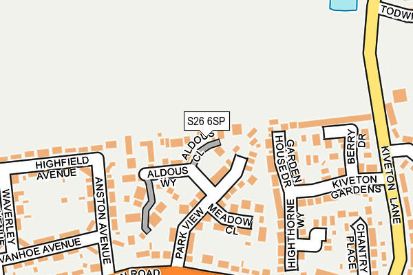 S26 6SP map - OS OpenMap – Local (Ordnance Survey)