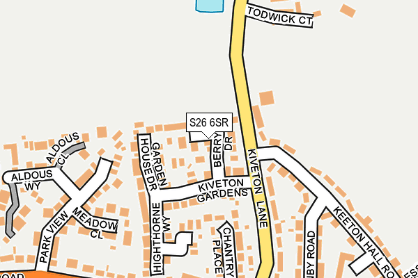 S26 6SR map - OS OpenMap – Local (Ordnance Survey)