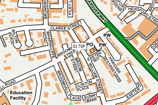 S3 7SP map - OS OpenMap – Local (Ordnance Survey)
