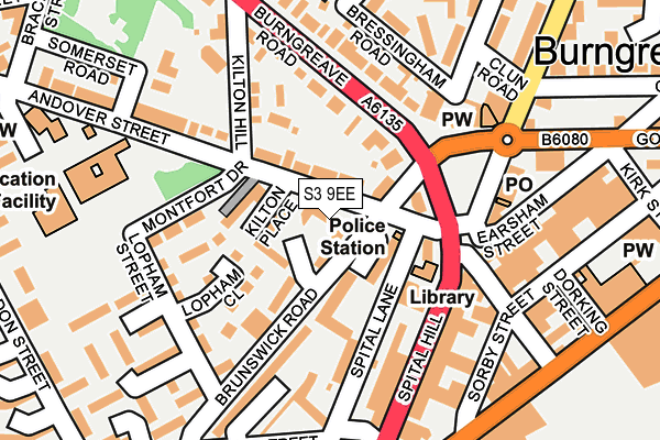 S3 9EE map - OS OpenMap – Local (Ordnance Survey)