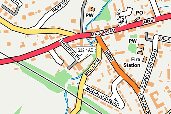 S32 1AD map - OS OpenMap – Local (Ordnance Survey)