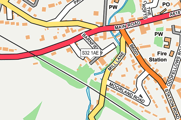 S32 1AE map - OS OpenMap – Local (Ordnance Survey)