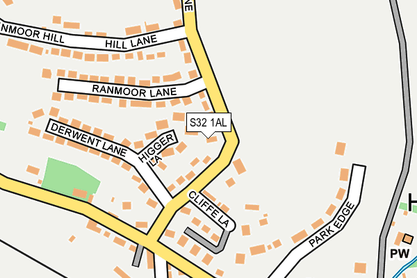 S32 1AL map - OS OpenMap – Local (Ordnance Survey)