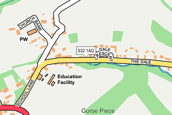 S32 1AQ map - OS OpenMap – Local (Ordnance Survey)