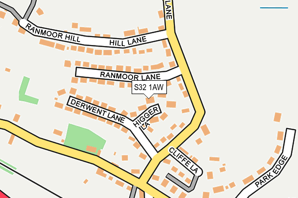 S32 1AW map - OS OpenMap – Local (Ordnance Survey)