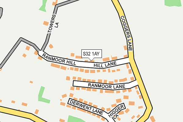 S32 1AY map - OS OpenMap – Local (Ordnance Survey)