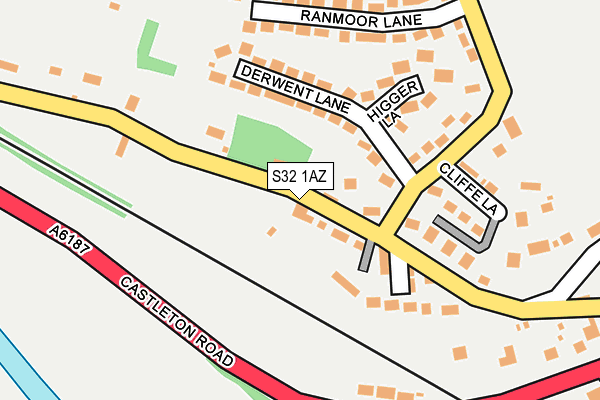 S32 1AZ map - OS OpenMap – Local (Ordnance Survey)