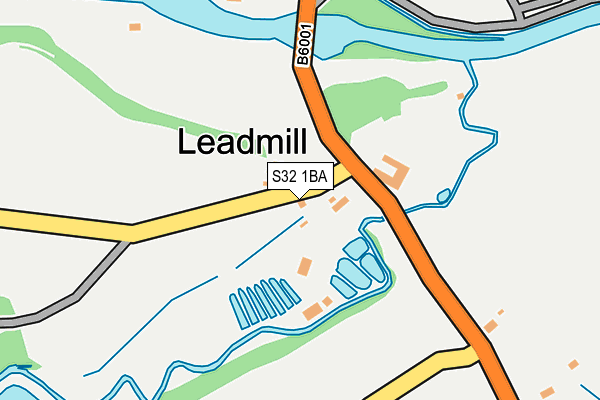 S32 1BA map - OS OpenMap – Local (Ordnance Survey)
