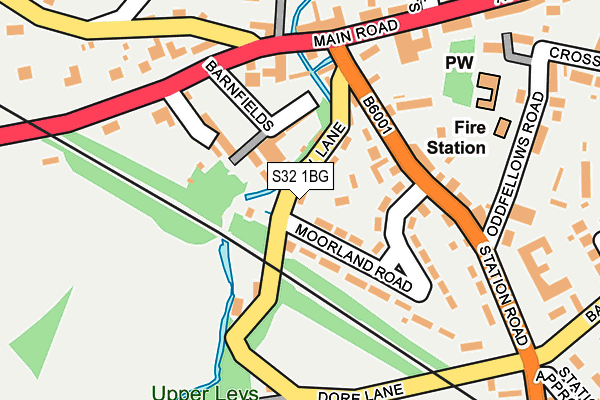 S32 1BG map - OS OpenMap – Local (Ordnance Survey)