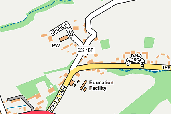S32 1BT map - OS OpenMap – Local (Ordnance Survey)