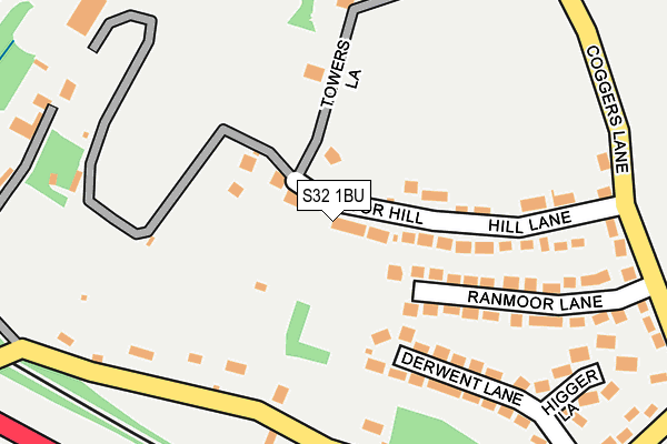 S32 1BU map - OS OpenMap – Local (Ordnance Survey)