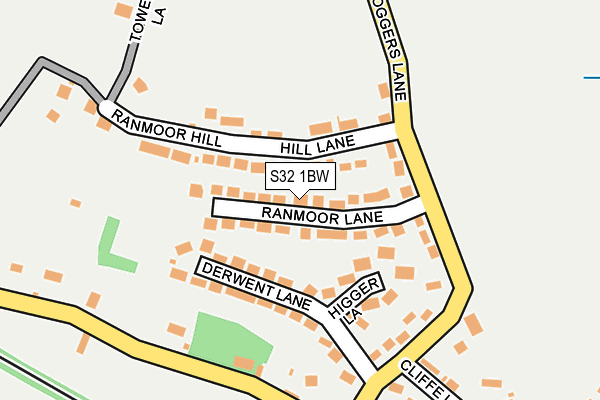 S32 1BW map - OS OpenMap – Local (Ordnance Survey)