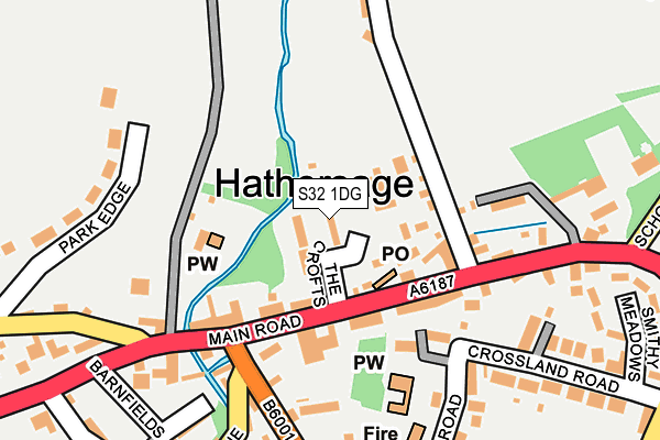 S32 1DG map - OS OpenMap – Local (Ordnance Survey)