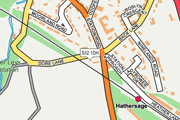 S32 1DH map - OS OpenMap – Local (Ordnance Survey)