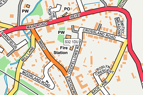 S32 1DU map - OS OpenMap – Local (Ordnance Survey)