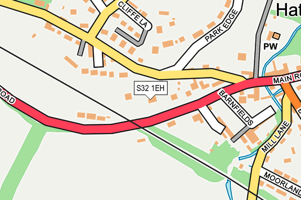 S32 1EH map - OS OpenMap – Local (Ordnance Survey)