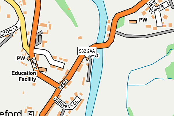 S32 2AA map - OS OpenMap – Local (Ordnance Survey)